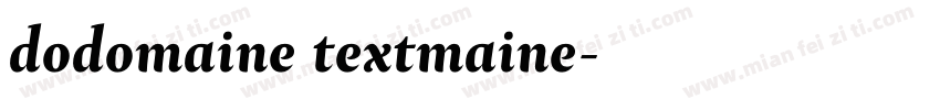 dodomaine textmaine字体转换